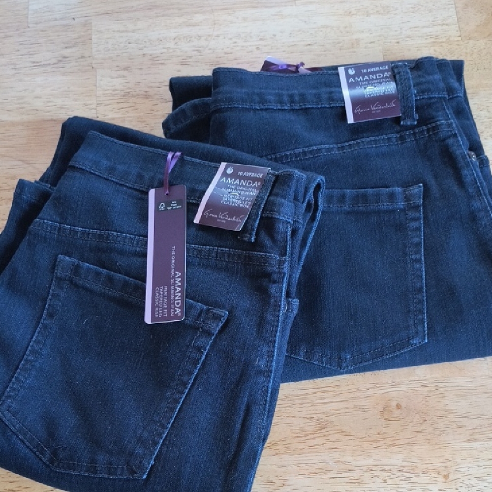 Gloria Vanderbilt Women's Dark Blue High Rise Jeans